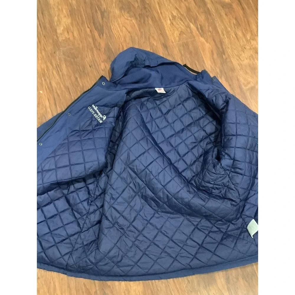 Vintage Nike Swoosh Quilted Jacket White 90's Size Large XBlue White Black